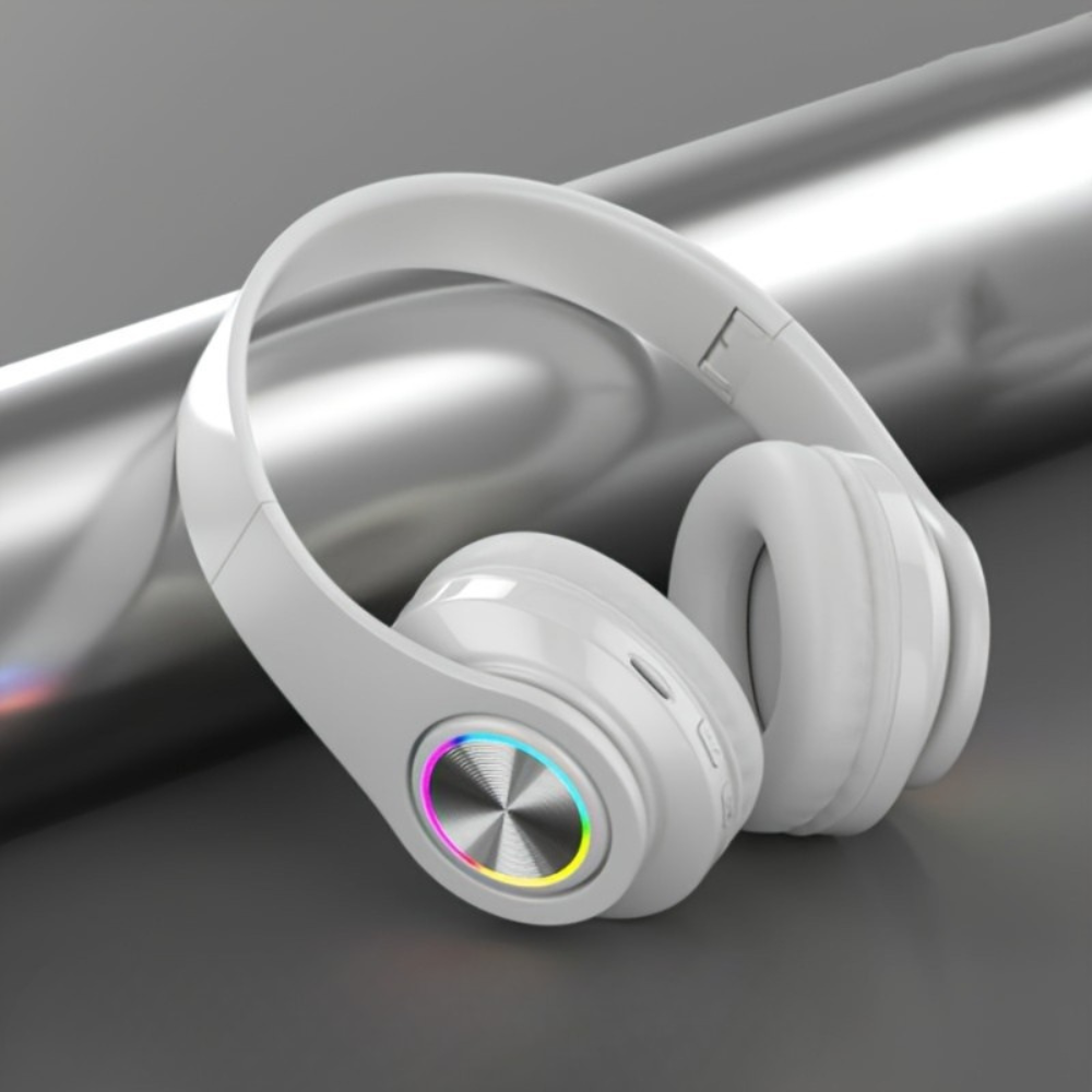 Headphones Wireless Over Ear with LED Lighting