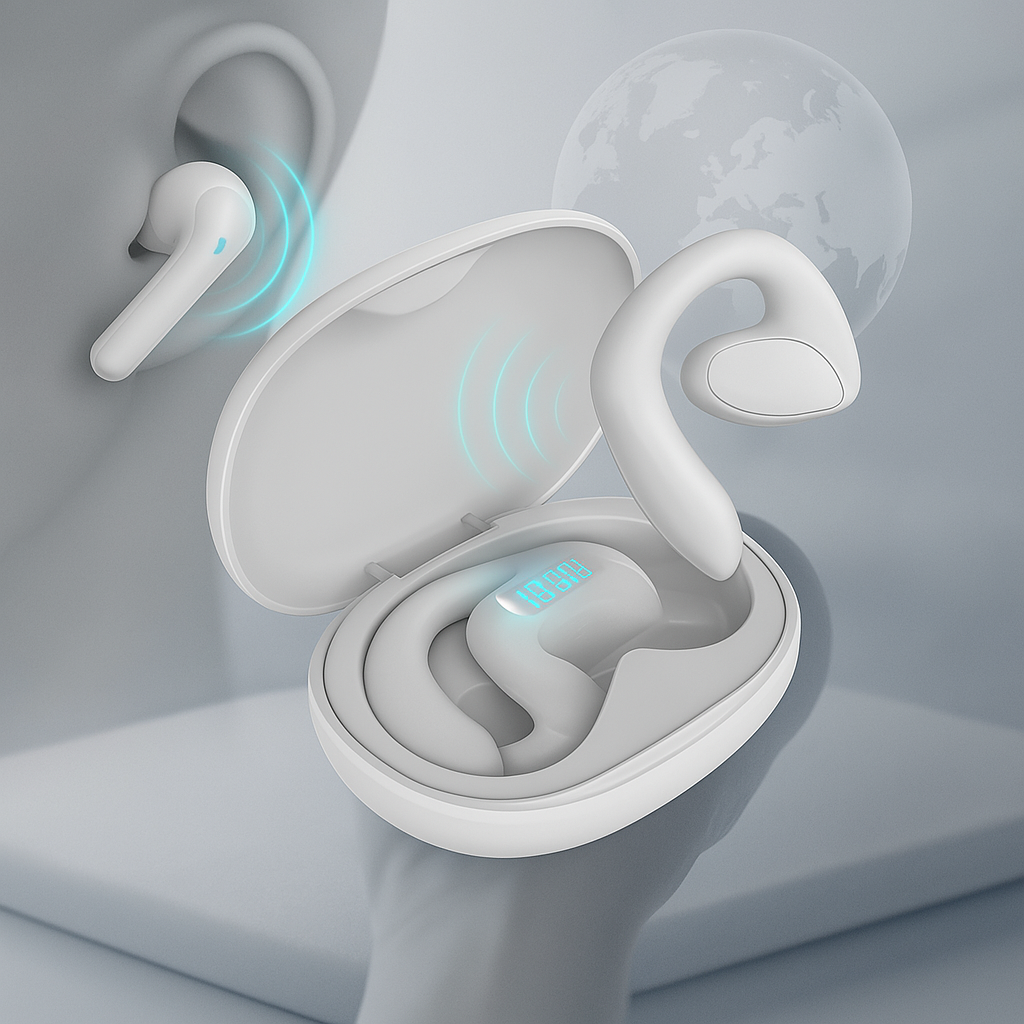 Language Translator Earbuds with Charging Case