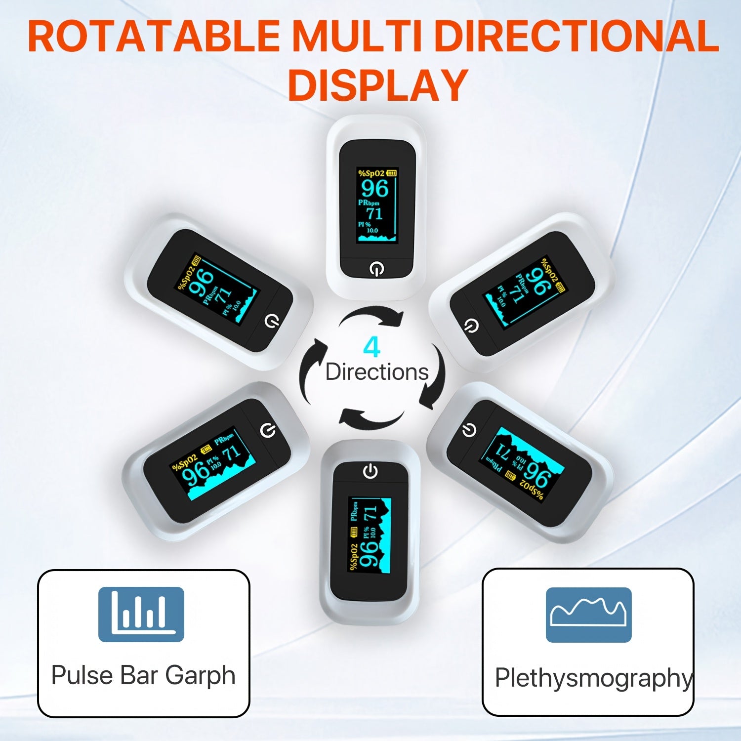 Pulse Oximeter Digital Plastic Fingertip Monitor