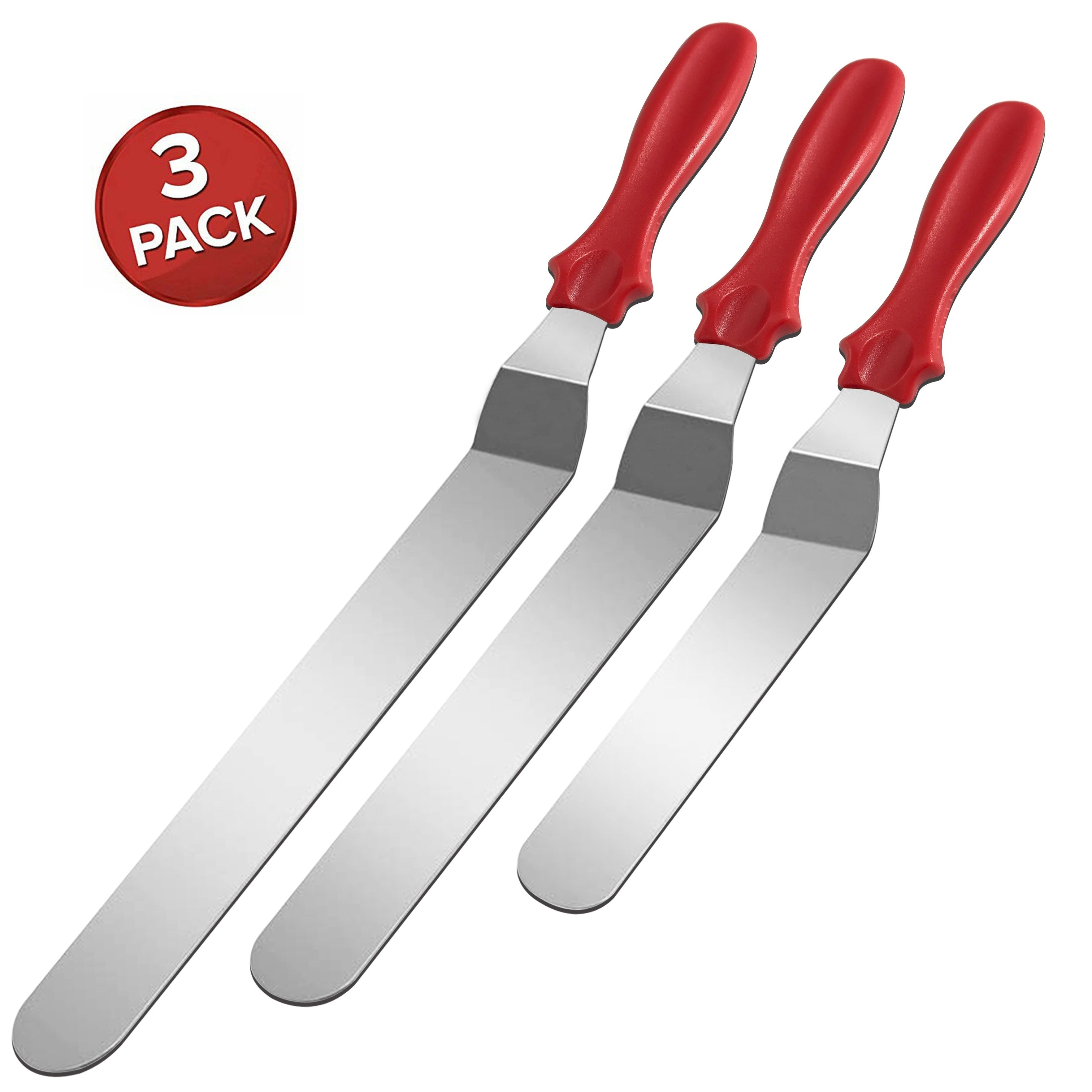 Stainless Steel Cake Spatula Set 3 Pack