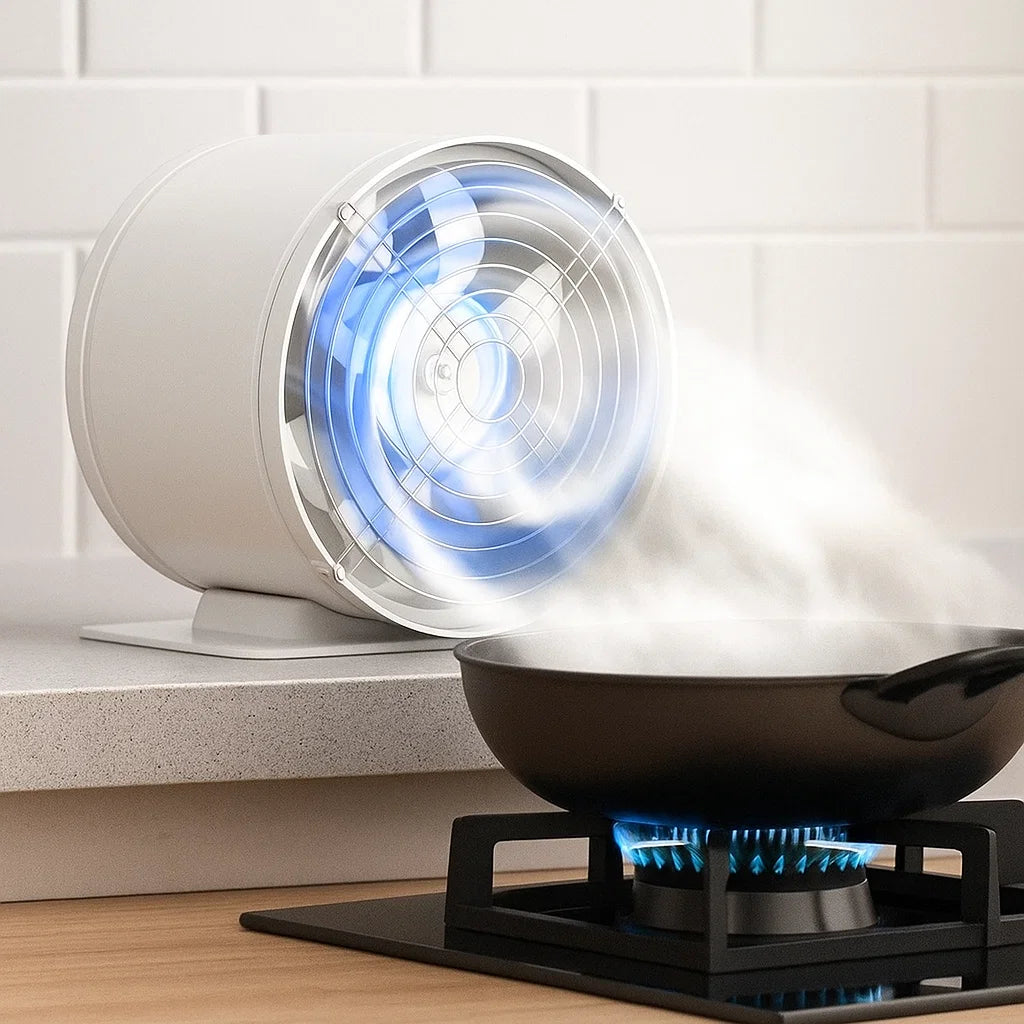 Silent Extractor Fan Wall Metal Kitchen Air Vent