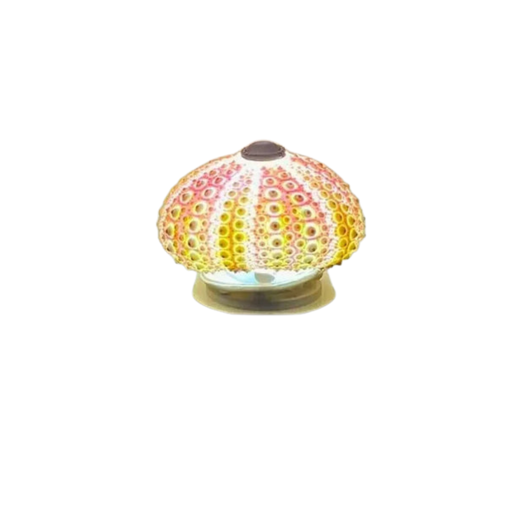 ソフトな間接照明付きガラステーブルランプ