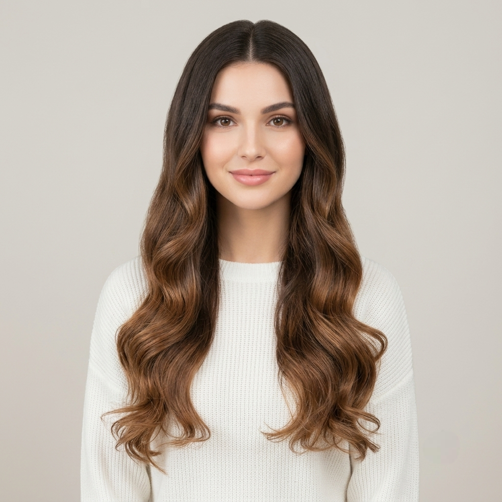 Hair Extensions Wavy Clip In Volume Styling Set Human Hair