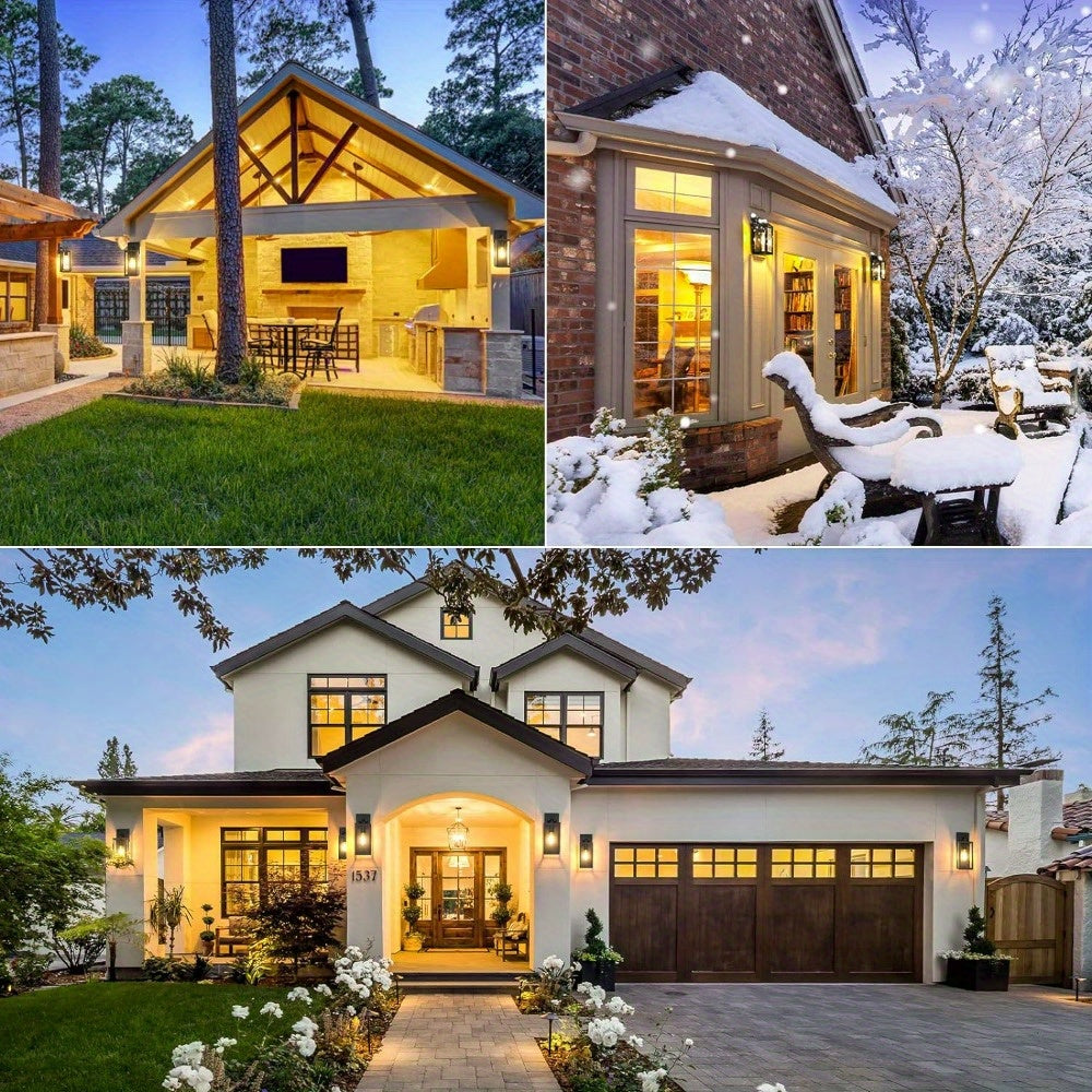 Venkovní nástěnné svítidlo moderní kovová lucerna