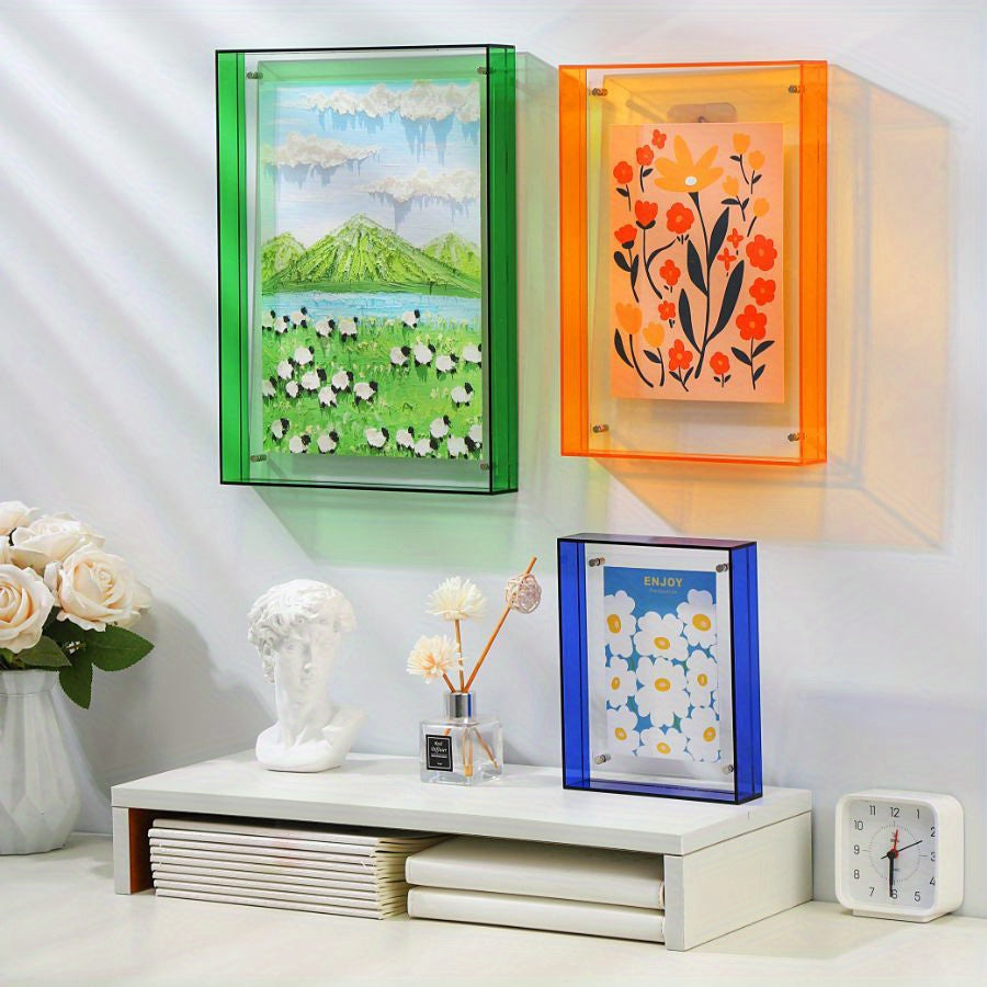 Wall Art Acrylic Display Frame for Desk Use