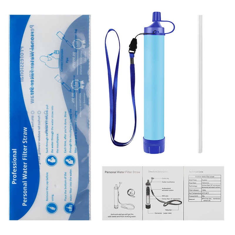 Hunting Gear Portable Water Filter Straw
