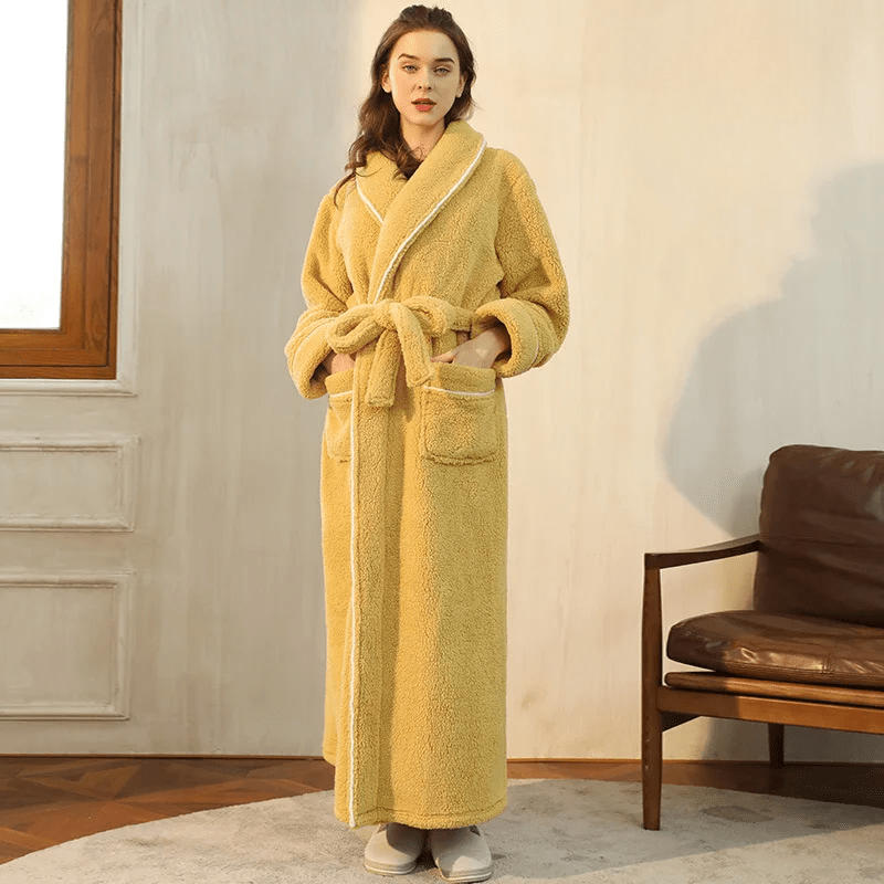 PlushTherm Robe | Soft Flannel Warm Bathrobe for Winter