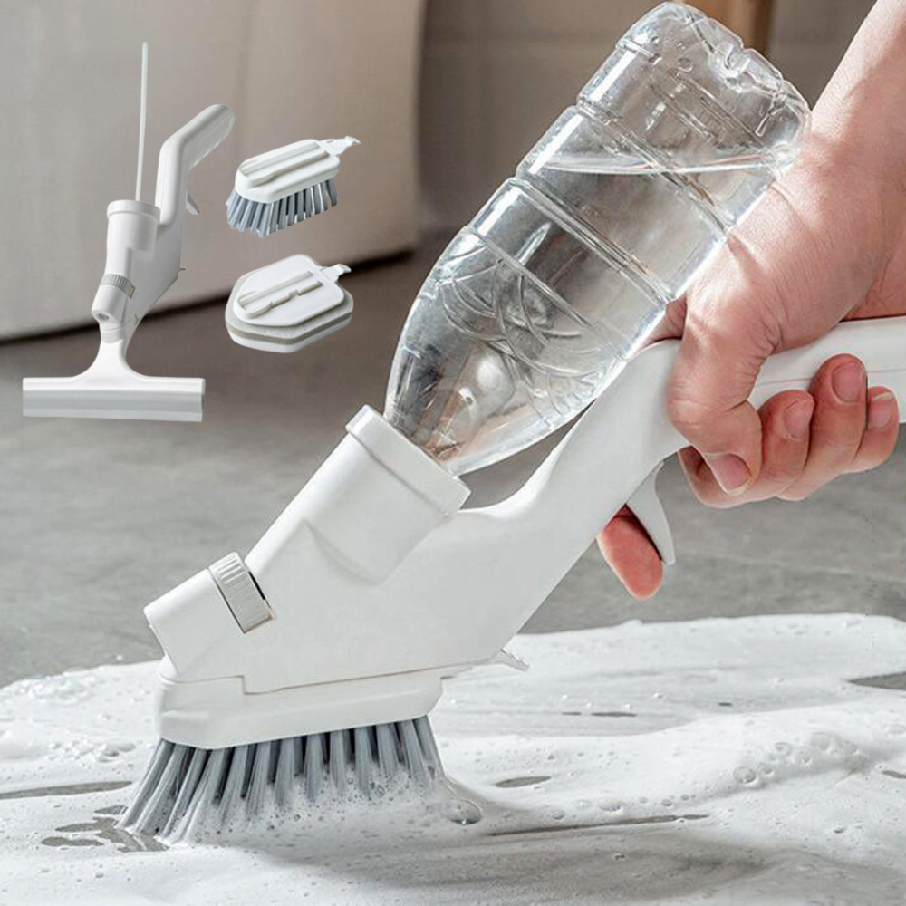 Bathroom Tile Scrubber with Soap Dispenser