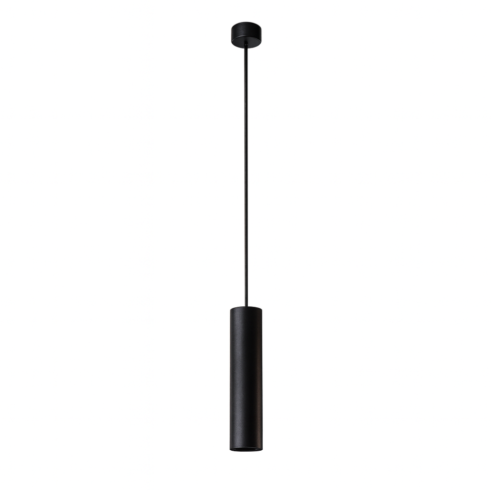 Pendant Light Black Aluminum Tube Style