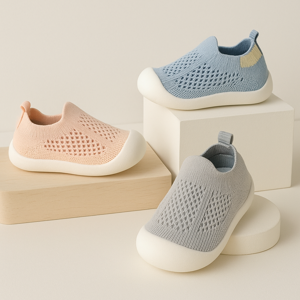 Kids Slip On Breathable Mesh Sneakers