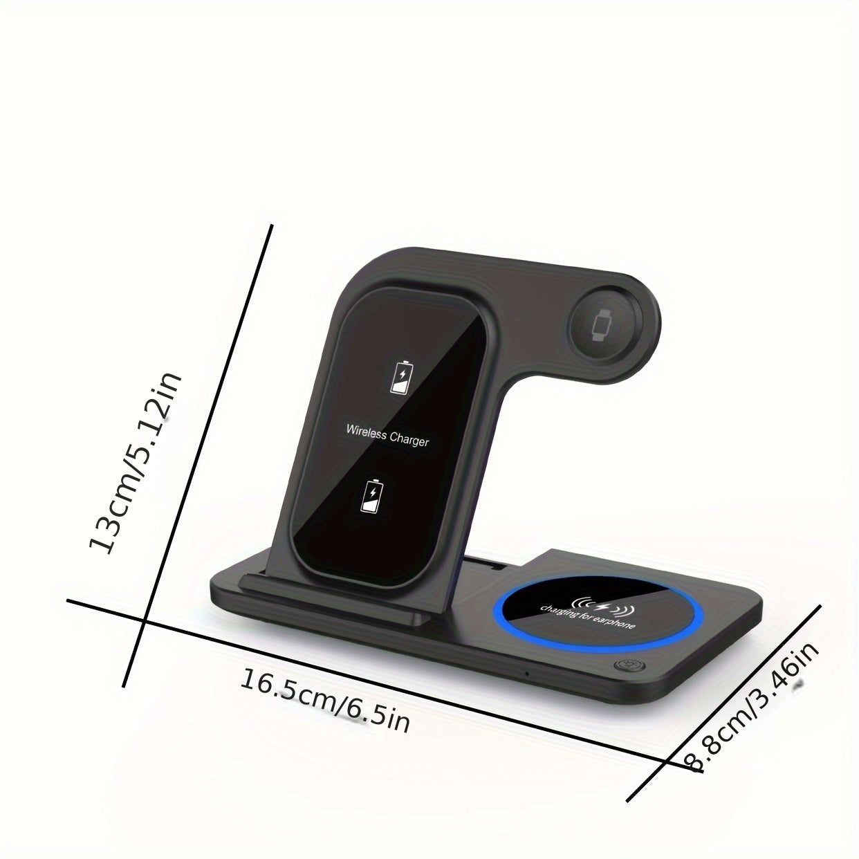 Wireless Charging Dock for Phone Watch Earbuds