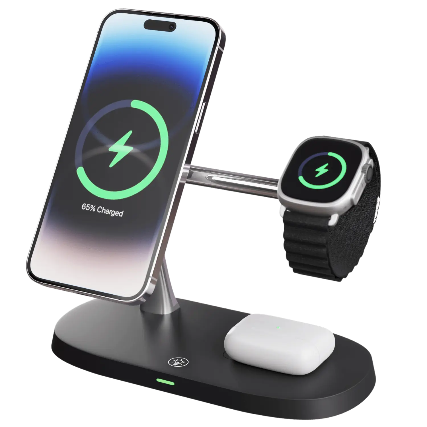 Wireless Charging Station with Magnetic Stand