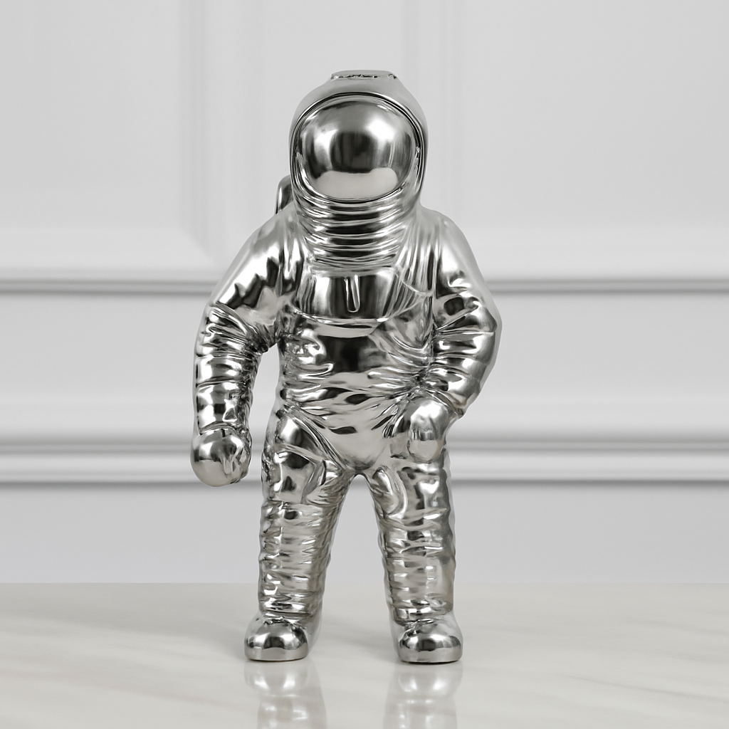 Ceramic Vase Modern Astronaut Space Sculpture