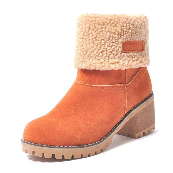 Winter Ankle Boots with Faux Fur Lining