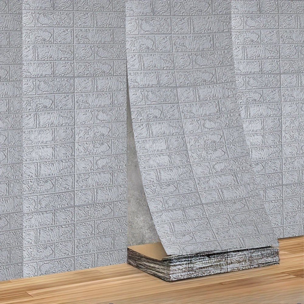 3D Peel and Stick Wall Panels Texture Waterproof Decor