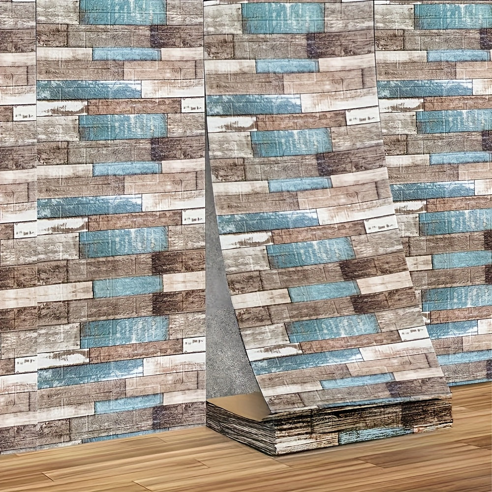 3D Peel and Stick Wall Panels Texture Waterproof Decor