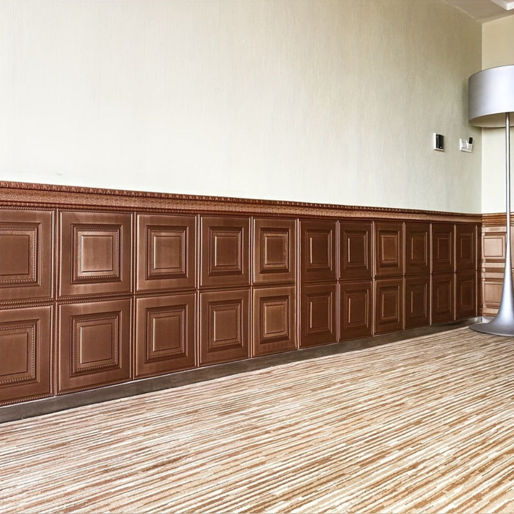 3D Wall Panels XPE Foam Self Adhesive Soundproof Decor Tiles