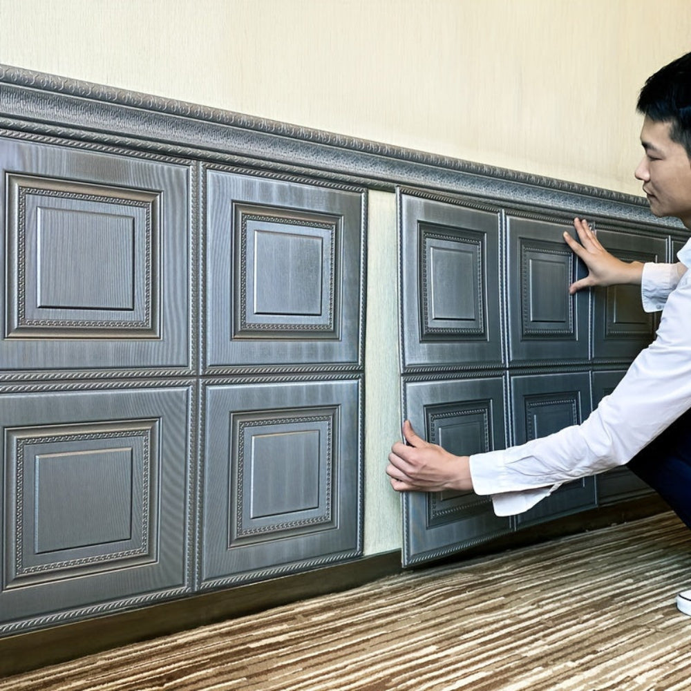 3D Wall Panels XPE Foam Self Adhesive Soundproof Decor Tiles