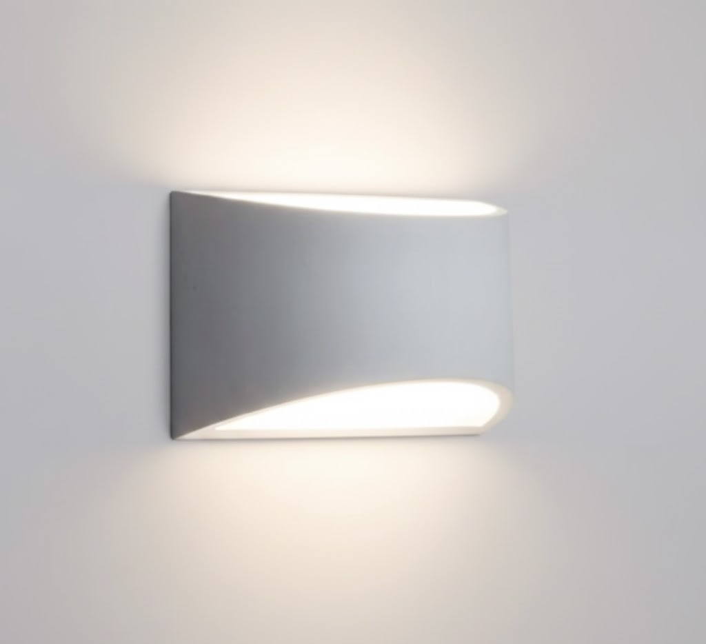 Wall Light White Plaster Uplight Downlight Fixture