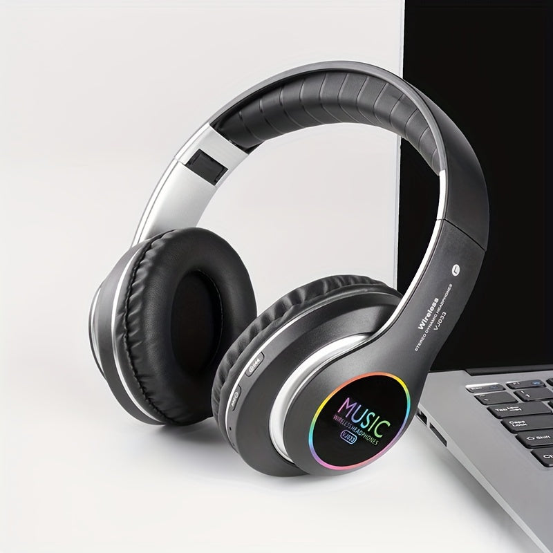 Headphones Wireless Over Ear with LED Lighting