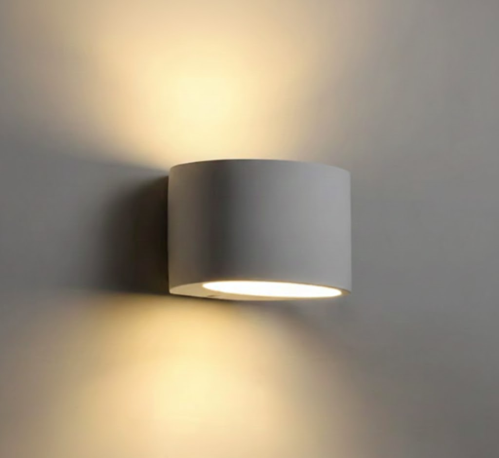 Wall Light White Plaster Uplight Downlight Fixture