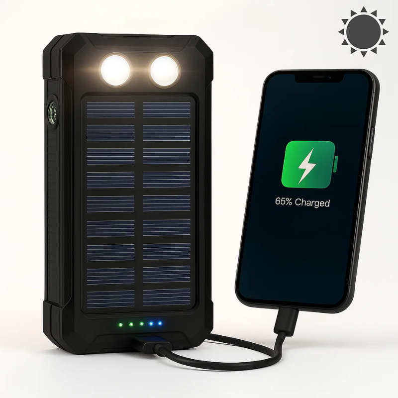 500000mAh Solar Charger Waterproof Power Bank External - Image 15