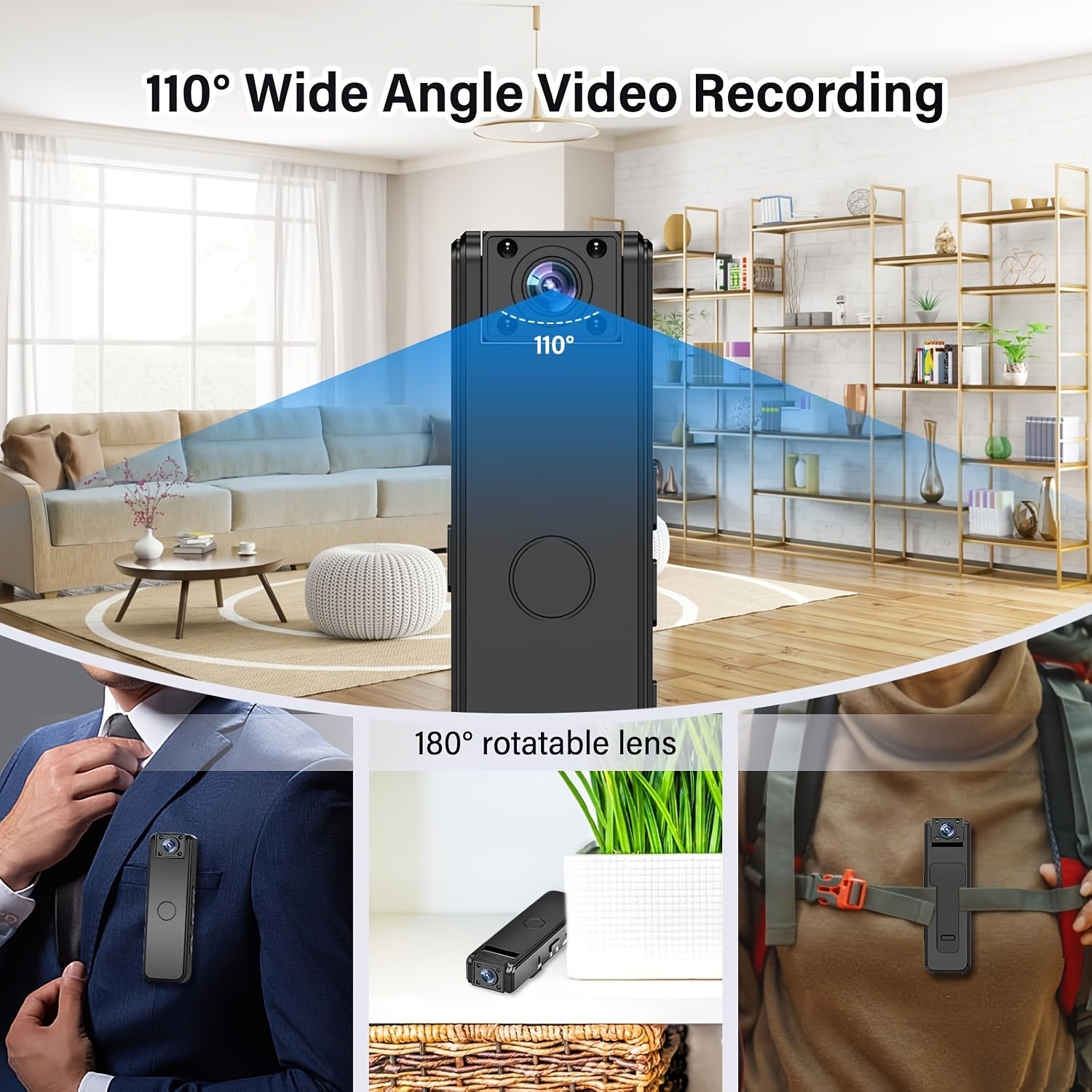 Mini-Kamera mit Clip zur Videoaufnahme