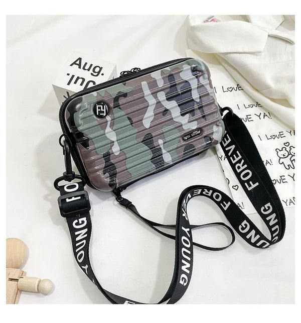 Bolso bandolera con carcasa rígida compacto para hombro