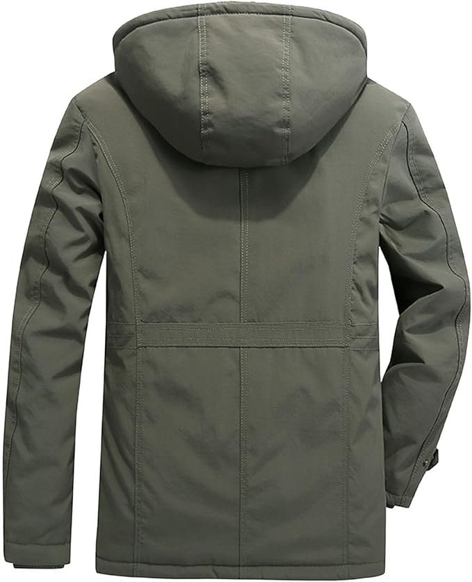 Men's Fleece Lined Winter Parka Jacket