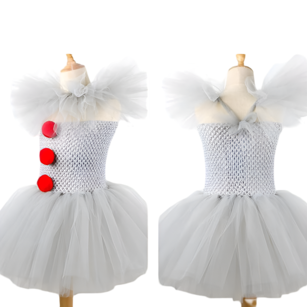 Kinder Clown Kostüm Tutu Kleid