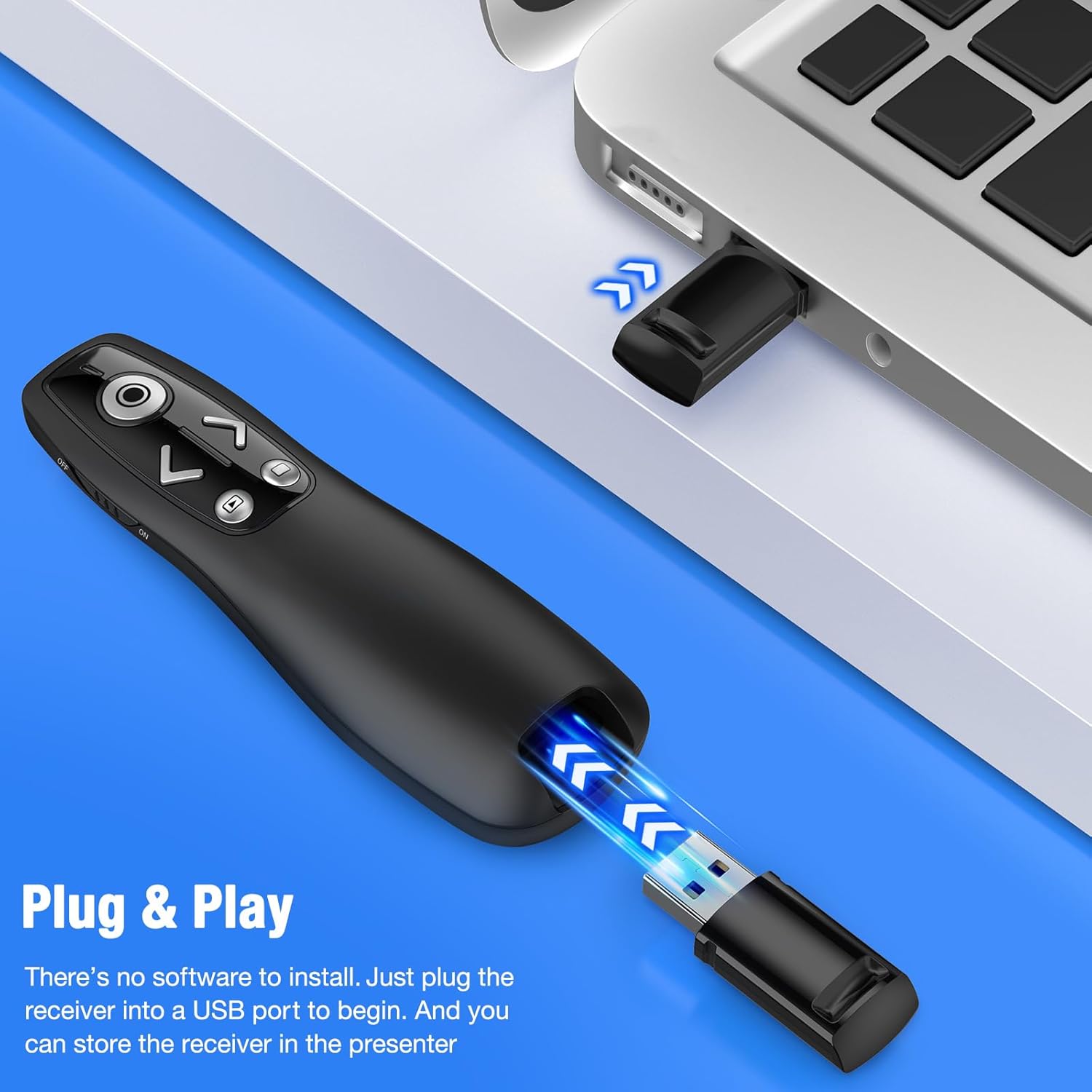 Presentation Remote Wireless USB Laser Clicker