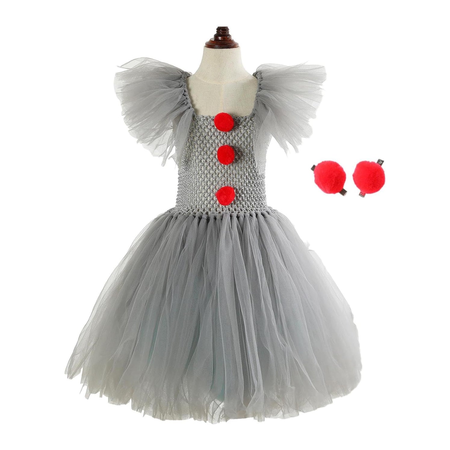 Kinder Clown Kostüm Tutu Kleid