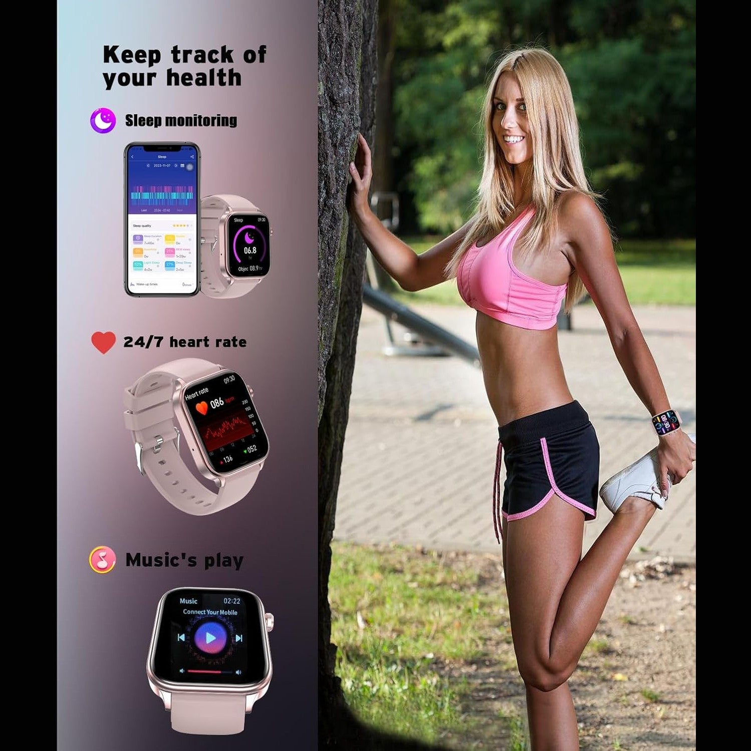 Smart Watch with ECG and Daily Use Functions