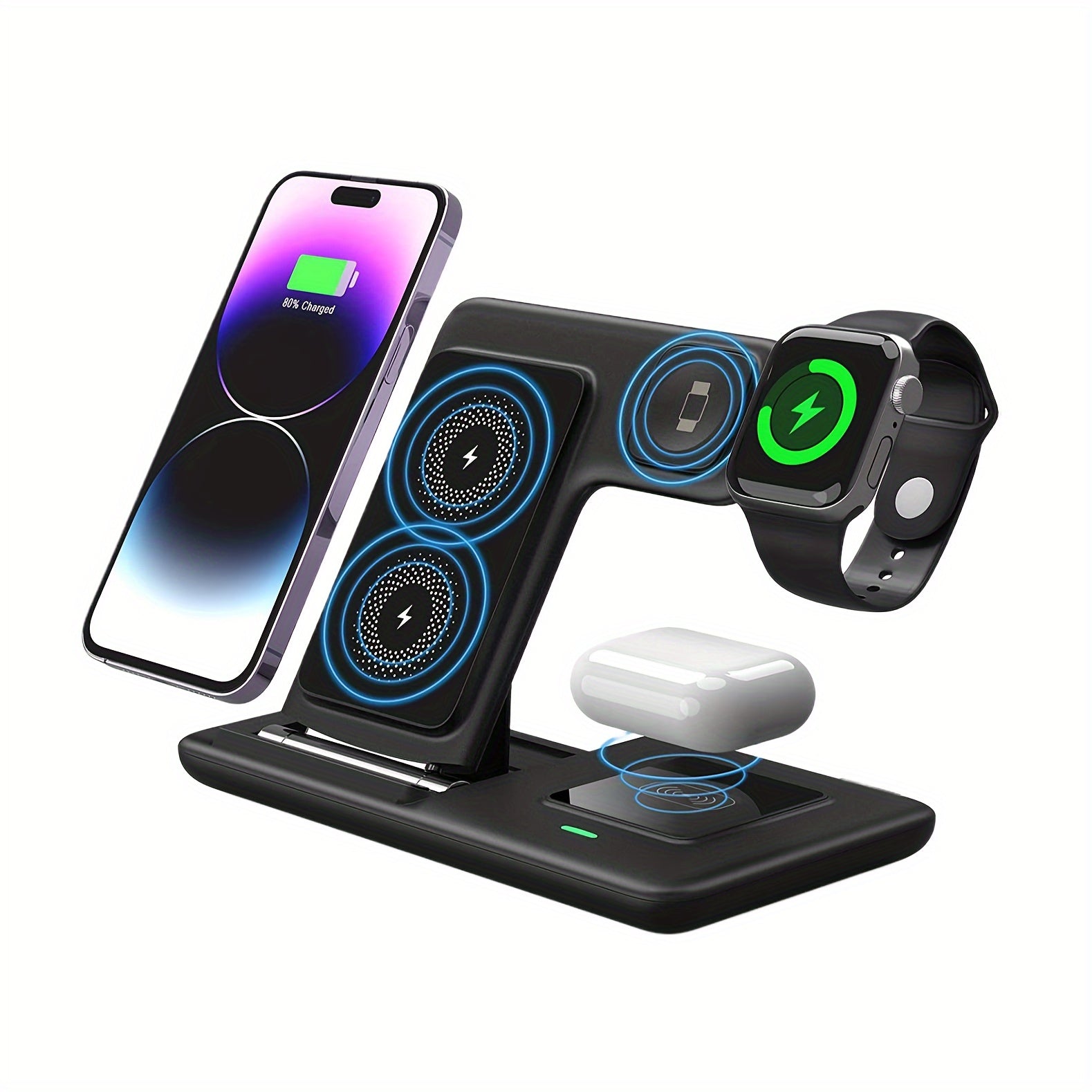 Wireless Charger Stand 3 in 1 Magnetic Dock