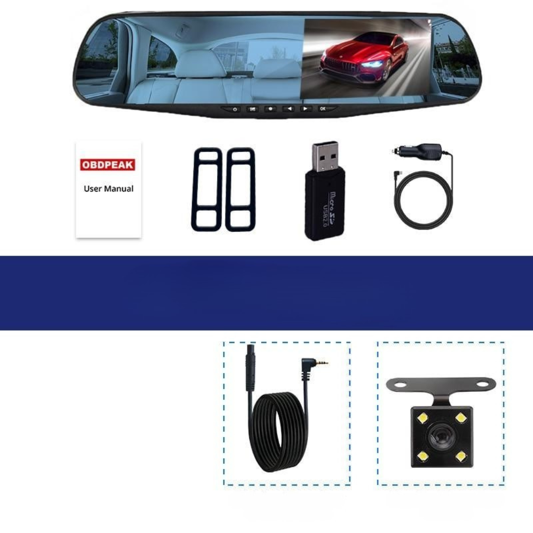 Car Camera Dual Lens Rear View Recorder