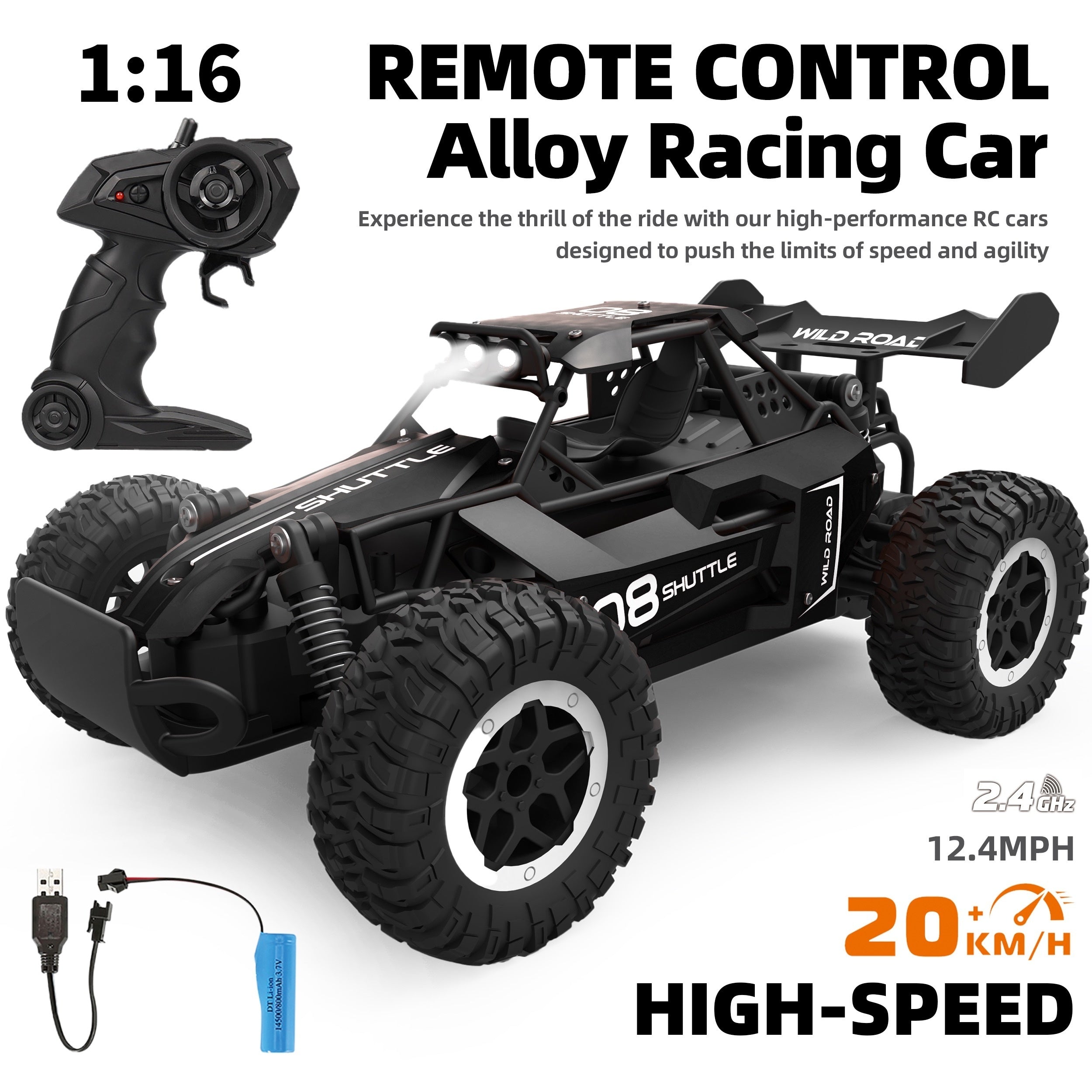 Remote Control Off-Road Alloy Racing Car