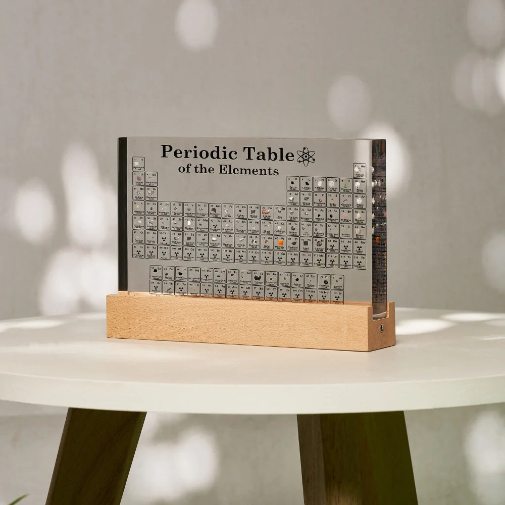 Desk Lamp Acrylic Periodic Table Display