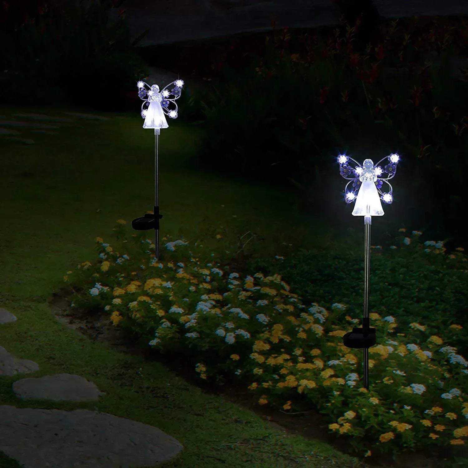 Luminous Haven Solar Engel LED Gartenleuchte – Elegante Außenbeleuchtung für Gärten und Gedenkstätten