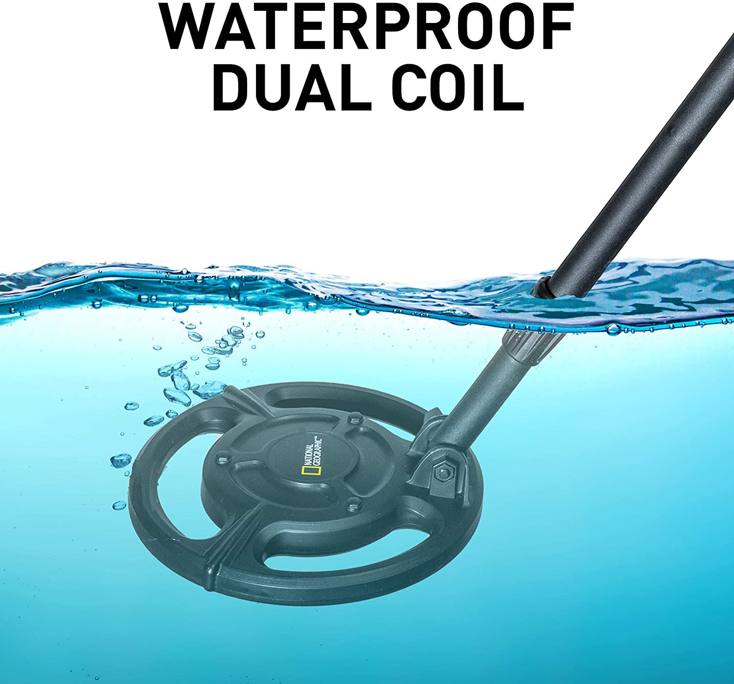 Detector de metales ligero y ajustable para cazadores de tesoros