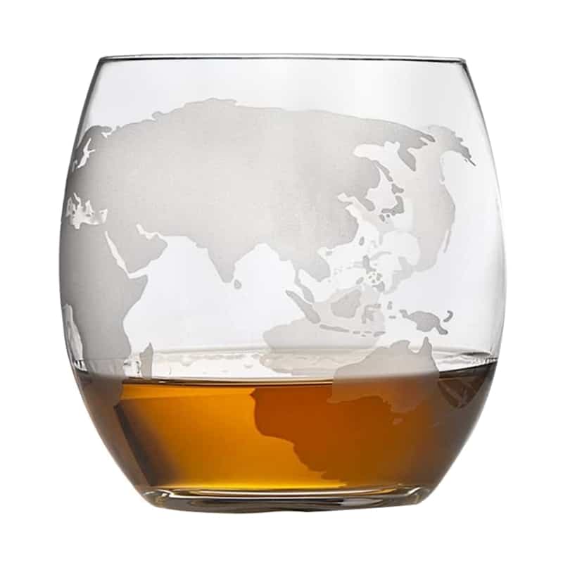 Whiskey Decanter Set with Globe Glasses