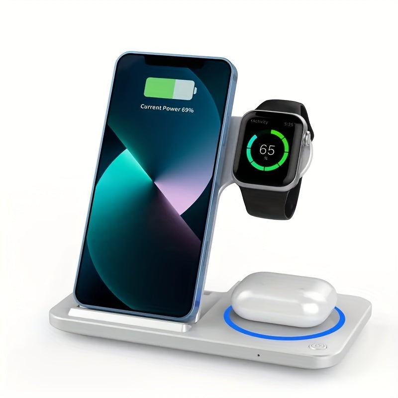 Wireless Charging Dock for Phone Watch Earbuds