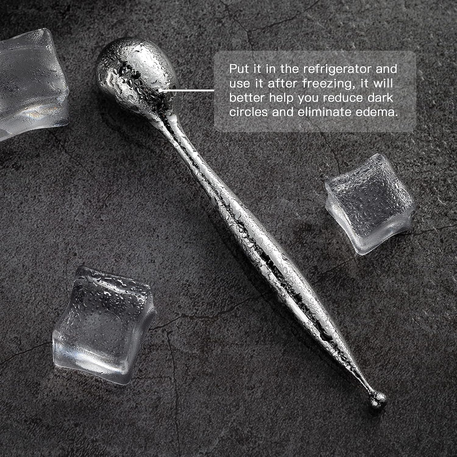 Rullo per il Viso Massaggiatore in Acciaio Inossidabile contro il Gonfiore