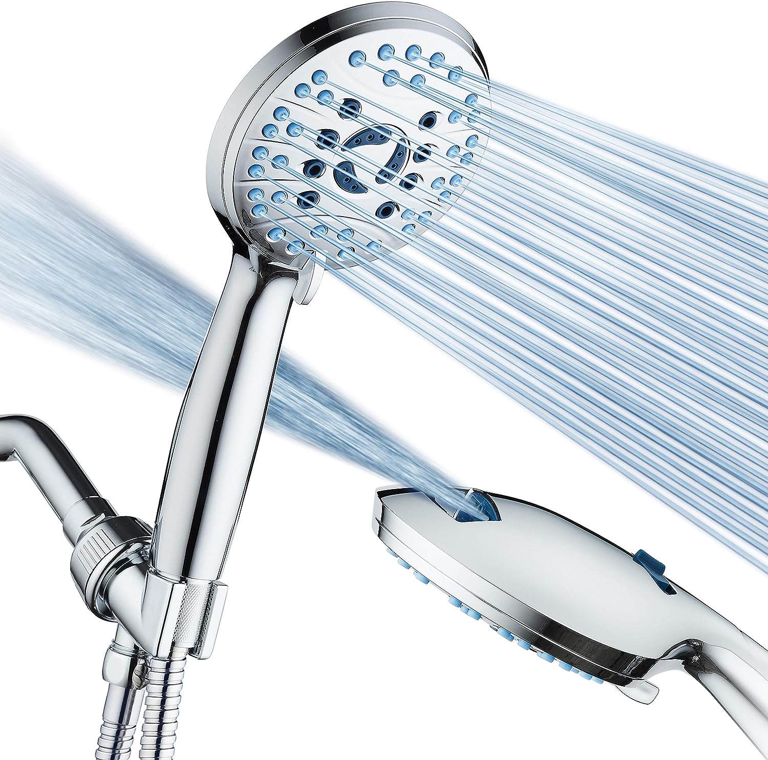 Shower Head Adjustable High Pressure Chrome Set