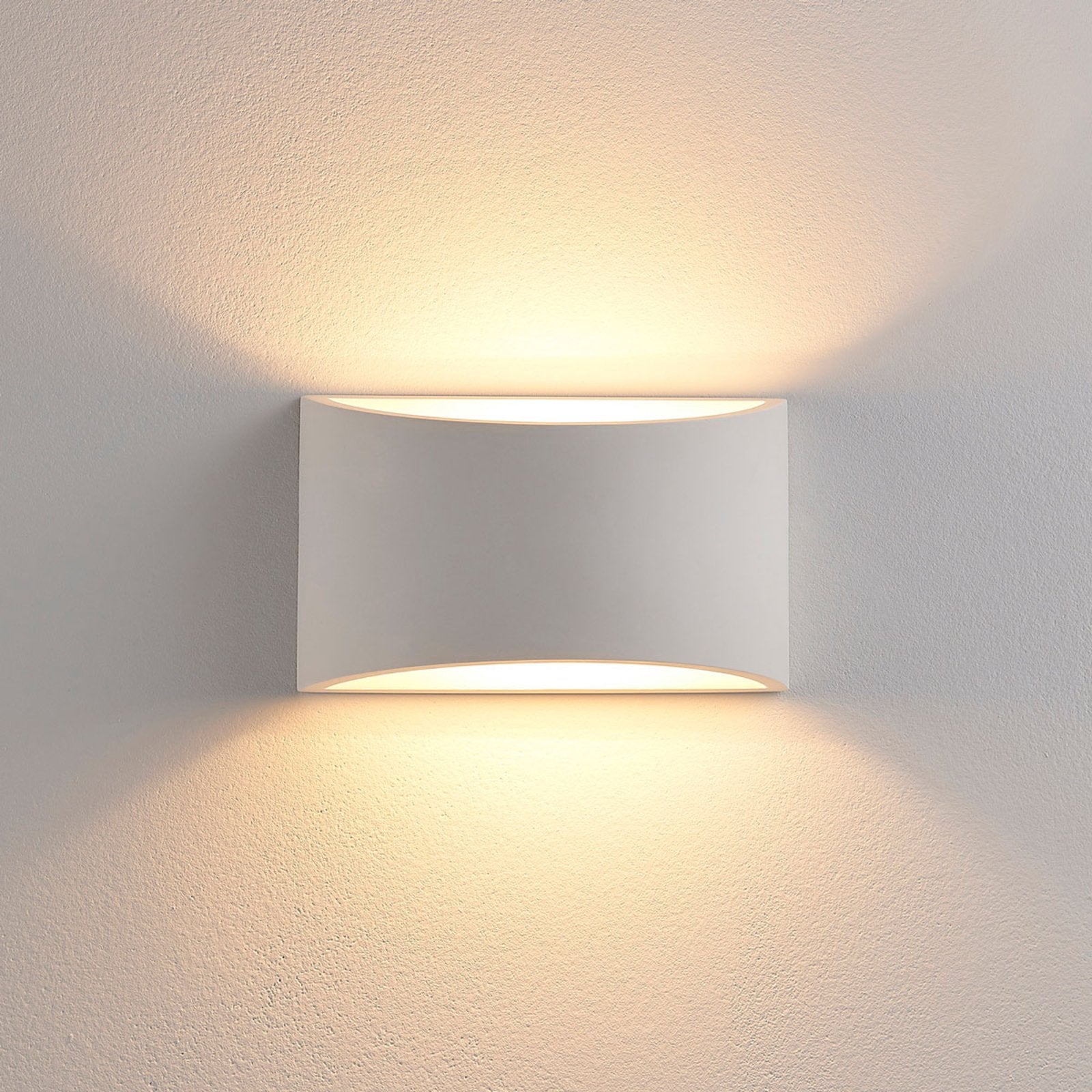 Wall Light White Plaster Uplight Downlight Fixture