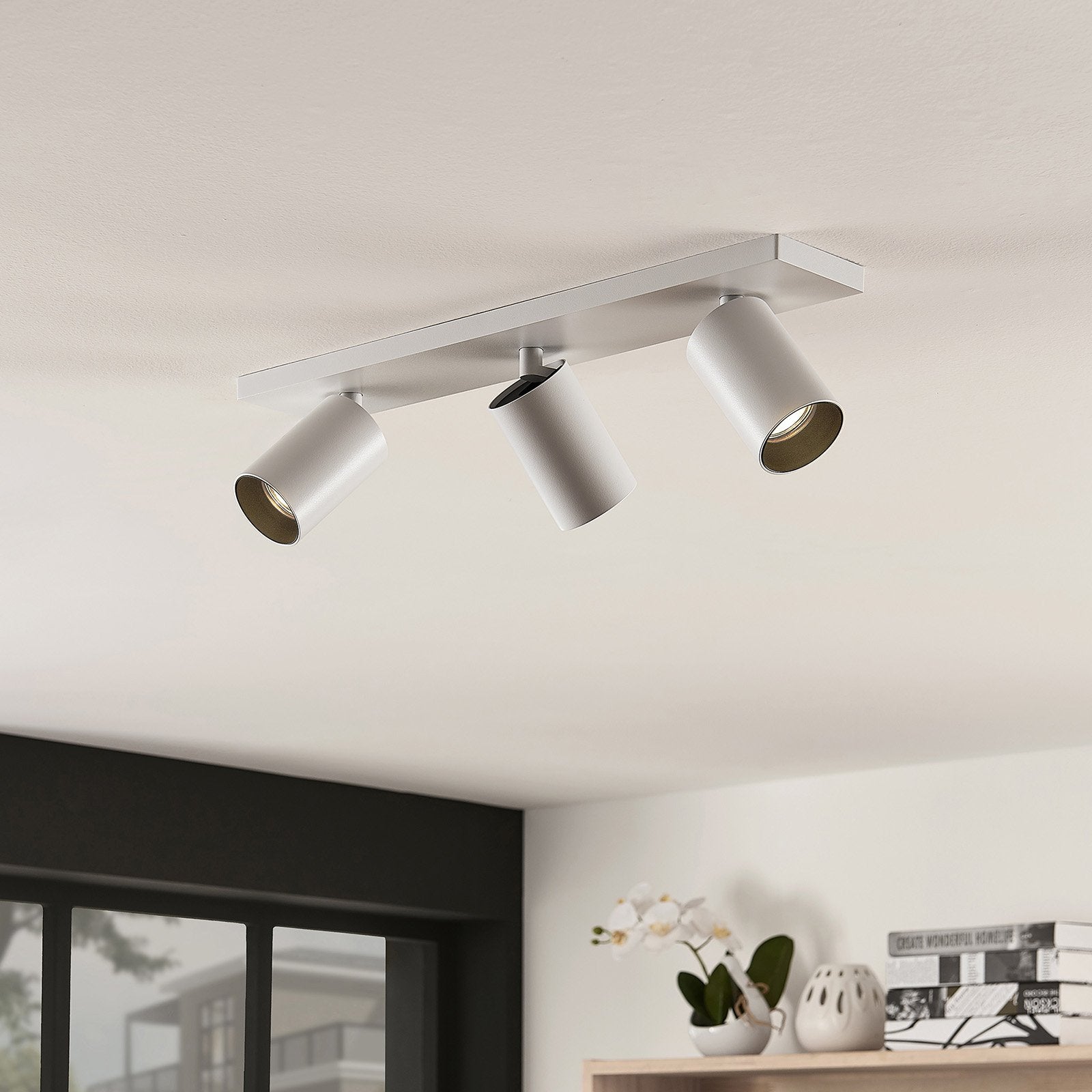 Ceiling Light White Aluminum Adjustable Spotlight