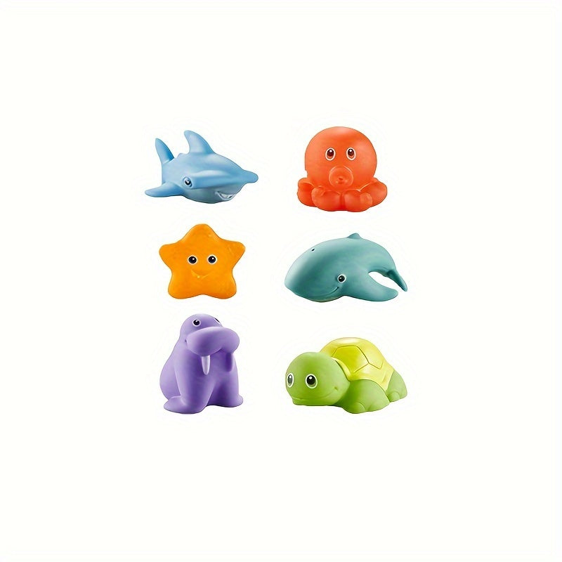 Bath Toys Set Soft Floating Animal Figures
