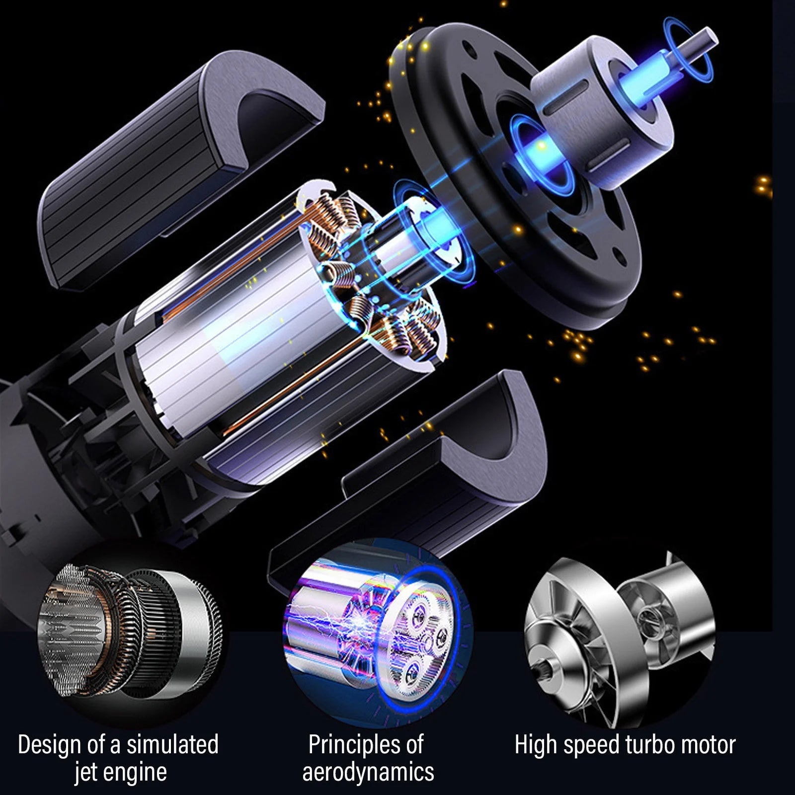 Spazzola Asciugacapelli | Styler Silenzioso ad Alta Velocità per Casa