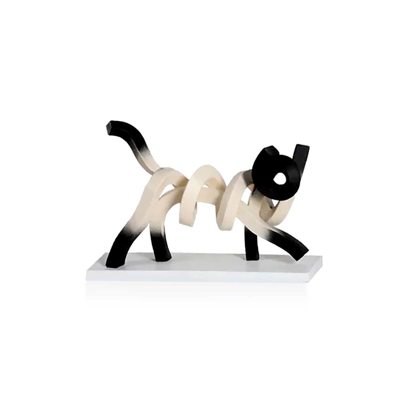 Cat Sculpture Modern Abstract Resin Ornament