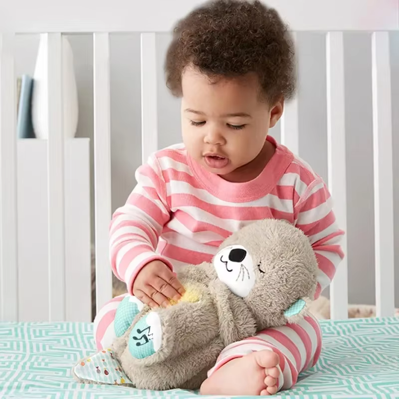 Plush Toy with Soothing Music and Breathing Motion