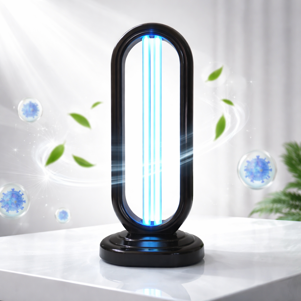 Purificador de aire con luz UV, limpiador de ozono para habitaciones, control remoto